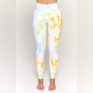 🧘‍♀️Spiritual Gangster Love Sculpt Sunny Daze Tie Dye Leggings Yoga Pant Sz M/L